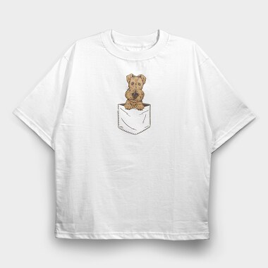 Dog Pocket, Tricou Oversize Barbati (Unisex)