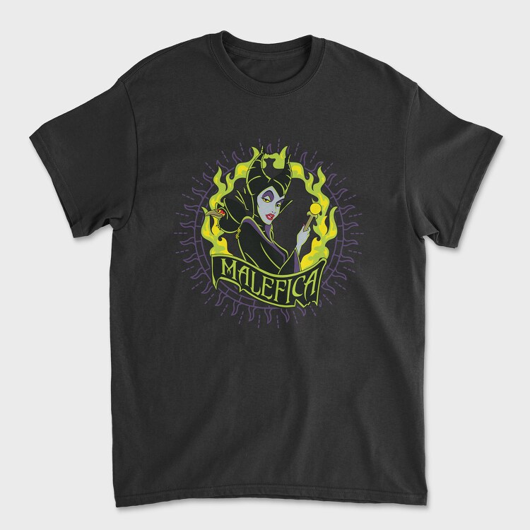 Villanas Disney Malefica A, Tricou Barbati (Unisex)