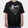Dogs & Moon, Tricou Oversize Barbati (Unisex)