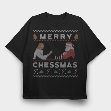 Merry Chessmas, Tricou Oversize Barbati (Unisex)