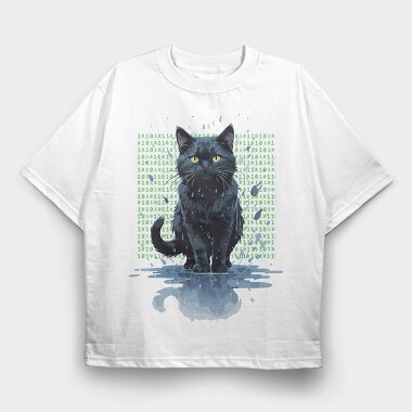 Cat in the Rain, Tricou Oversize Barbati (Unisex)