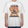 Cat Mecha, Tricou Oversize Barbati (Unisex)