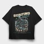 Sufing Souls, Tricou Oversize Barbati (Unisex)