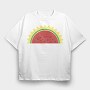 Sun Watermelon, Tricou Oversize Barbati (Unisex)