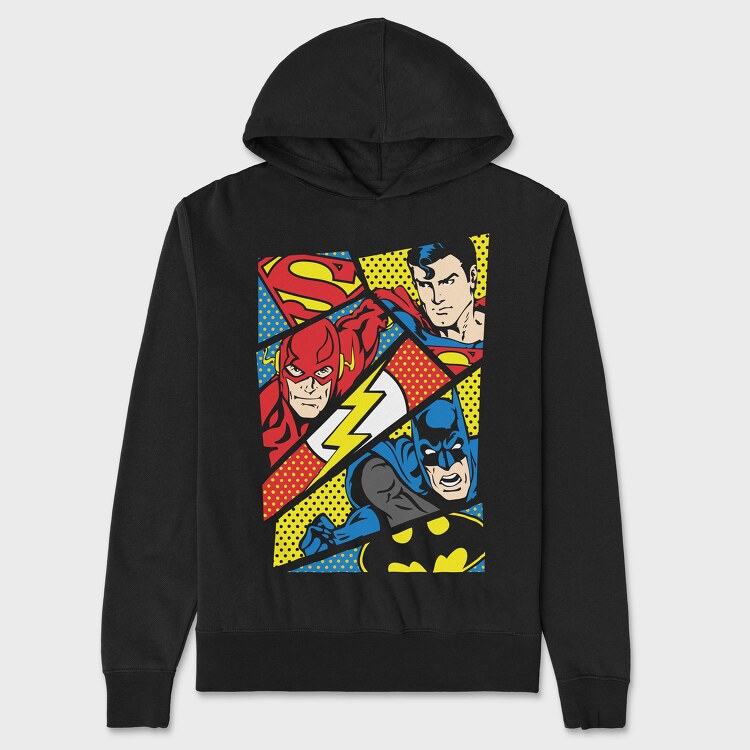 Superman Batman, Hanorac Oversize Barbati (Unisex)