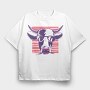 Cow Galasses, Tricou Oversize Barbati (Unisex)
