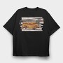 Hot Dog, Tricou Oversize Barbati (Unisex)