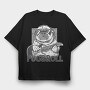 Pug And Roll, Tricou Oversize Barbati (Unisex)