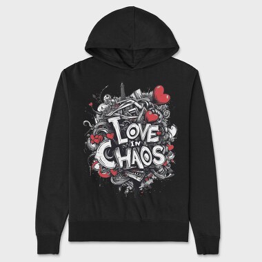 Love Chaos, Hanorac Oversize Barbati (Unisex)