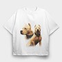 Pitbull, Tricou Oversize Barbati (Unisex)