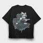 Thief Cat, Tricou Oversize Barbati (Unisex)
