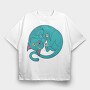 Cat, Tricou Oversize Barbati (Unisex)
