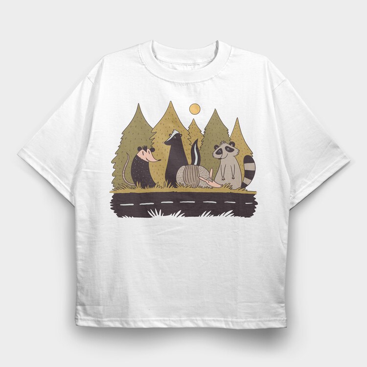 Animals Crossing, Tricou Oversize Barbati (Unisex)