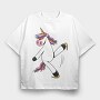 Unicorn Ice Skating, Tricou Oversize Barbati (Unisex)