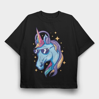 Shiny Unicorn, Tricou Oversize Barbati (Unisex)
