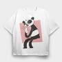 Allergic Panda, Tricou Oversize Barbati (Unisex)