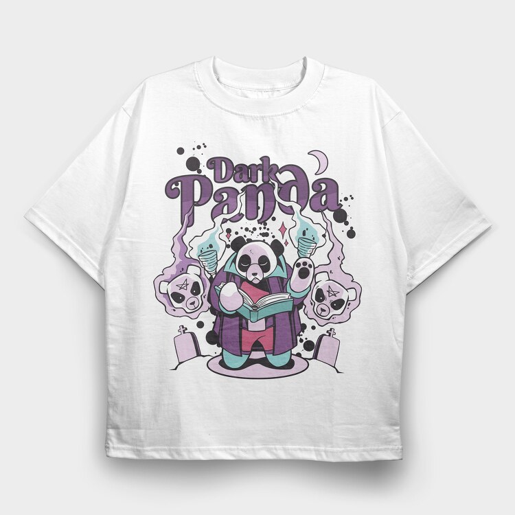 Dark Panda, Tricou Oversize Barbati (Unisex)