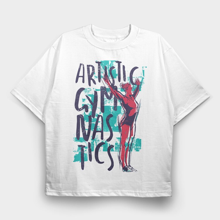 Artistic Gym, Tricou Oversize Barbati (Unisex)