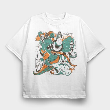 Creative Friday Monsters Camilo, Tricou Oversize Barbati (Unisex)