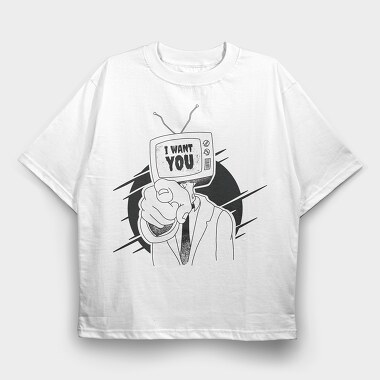 I Want You, Tricou Oversize Barbati (Unisex)