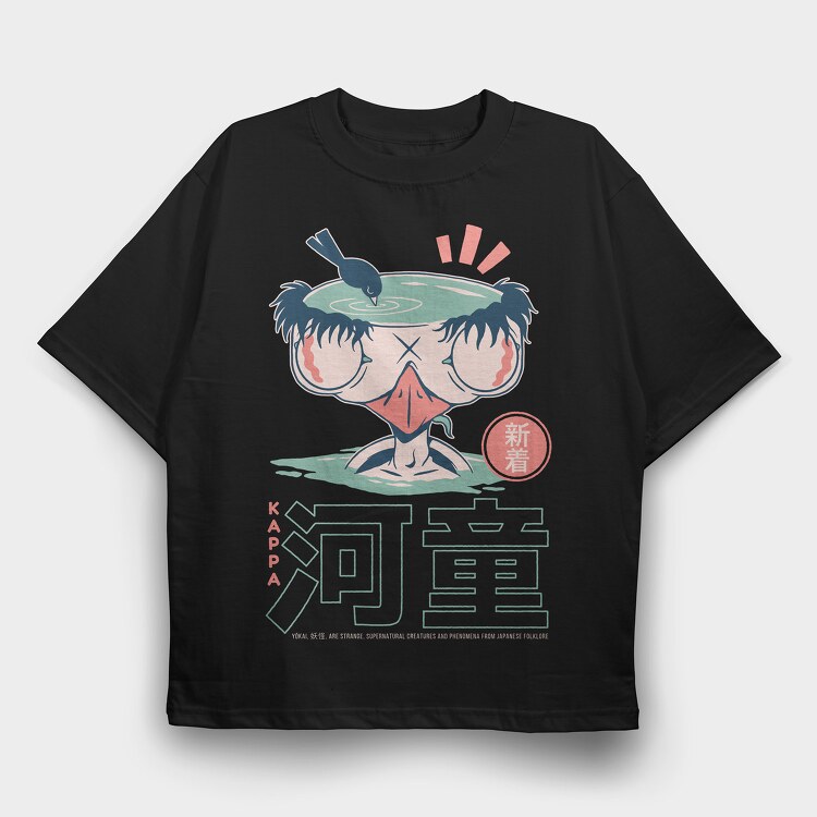 Kappa Yokai, Tricou Oversize Barbati (Unisex)