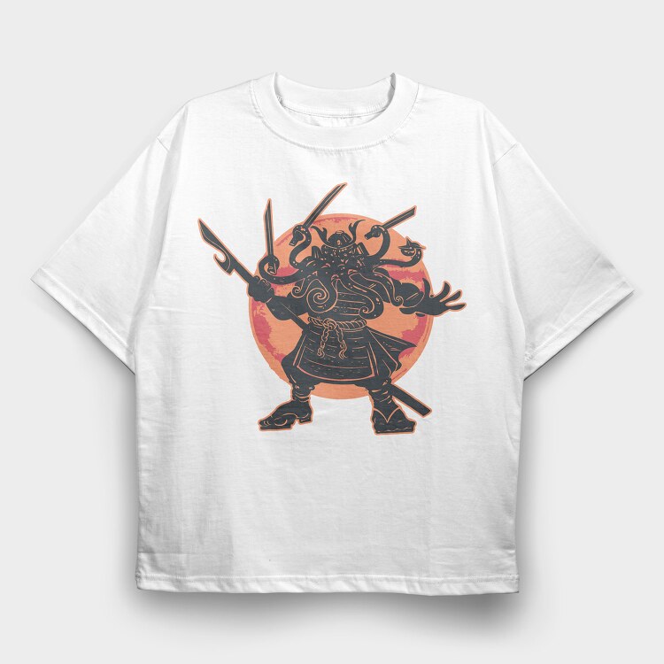 Samurai, Tricou Oversize Barbati (Unisex)