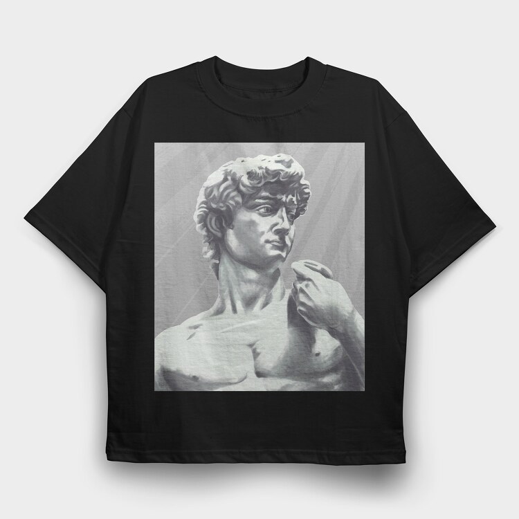 David Statue, Tricou Oversize Barbati (Unisex)