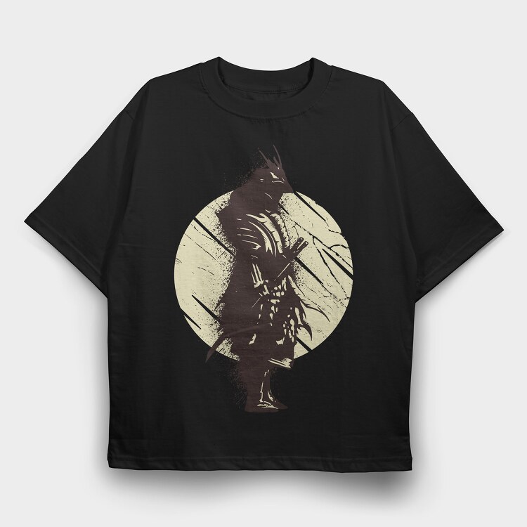 Samurai Paint, Tricou Oversize Barbati (Unisex)