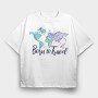 Born To Travel, Tricou Oversize Barbati (Unisex)