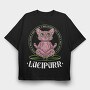 Cute Cat Satan, Tricou Oversize Barbati (Unisex)