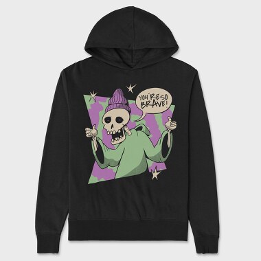 Supportive Skeleton Brave, Hanorac Oversize Barbati (Unisex)