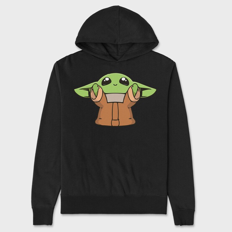 Baby Yoda 15, Hanorac Oversize Barbati (Unisex)