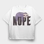 Nope, Tricou Oversize Barbati (Unisex)