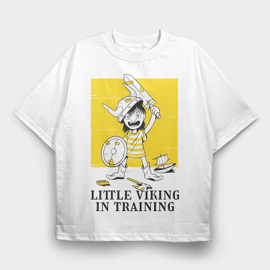 Little Viking, Tricou Oversize Barbati (Unisex)