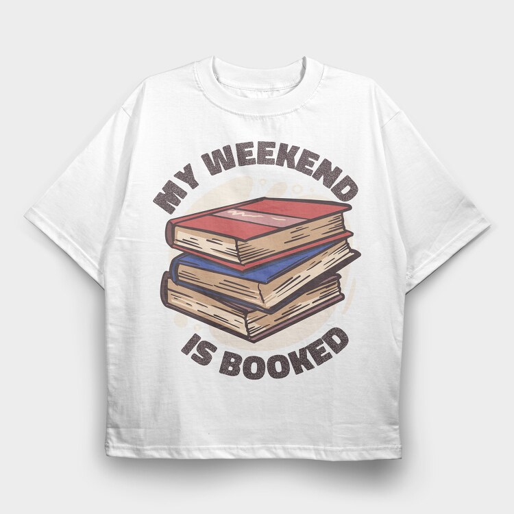 Bookpile Weekend, Tricou Oversize Barbati (Unisex)