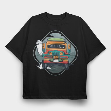 Jeepney, Tricou Oversize Barbati (Unisex)