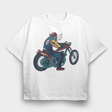Chopper Rider, Tricou Oversize Barbati (Unisex)