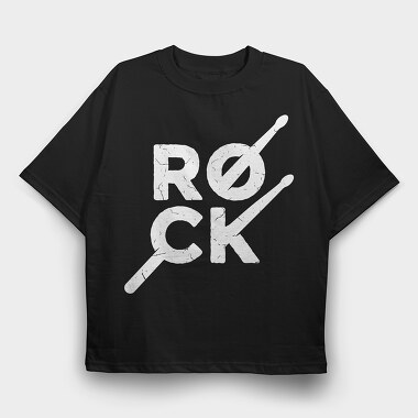 Rock Grunge, Tricou Oversize Barbati (Unisex)