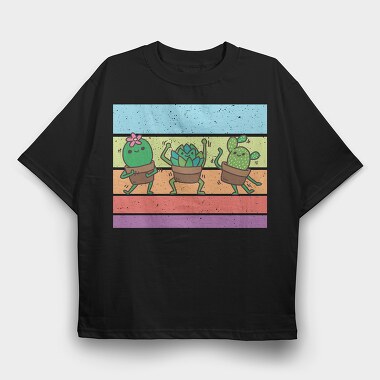 Dancing Plants, Tricou Oversize Barbati (Unisex)