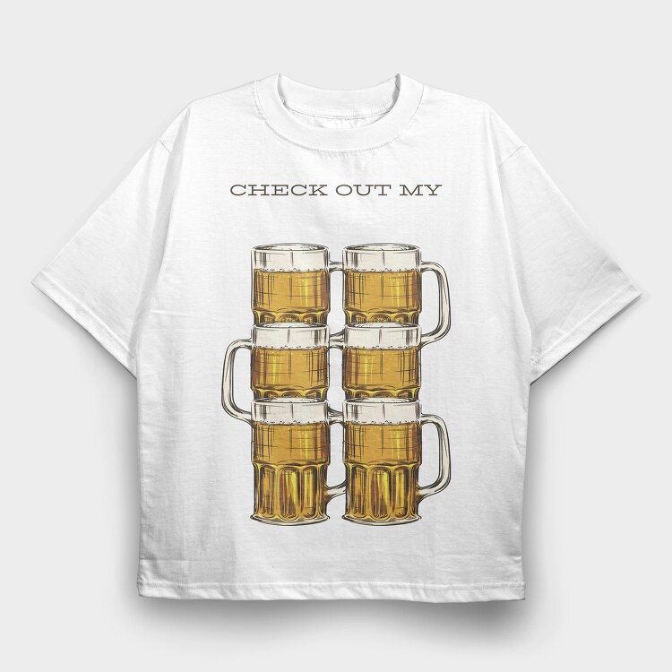 Beer Sixpack, Tricou Oversize Barbati (Unisex)
