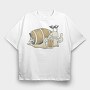 Snail Beer, Tricou Oversize Barbati (Unisex)