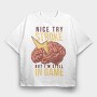 Brain Lightning Quote, Tricou Oversize Barbati (Unisex)
