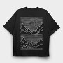 Mountains 3d, Tricou Oversize Barbati (Unisex)