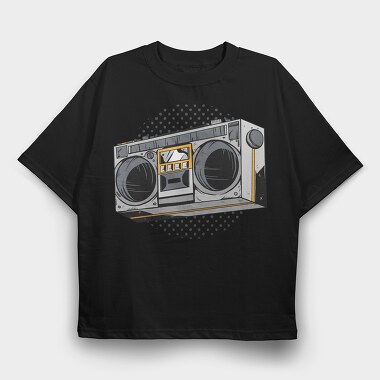80's Radio, Tricou Oversize Barbati (Unisex)