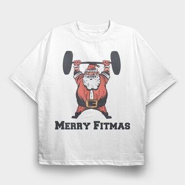 Santa Weight, Tricou Oversize Barbati (Unisex)