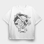 Creepy Shadow, Tricou Oversize Barbati (Unisex)