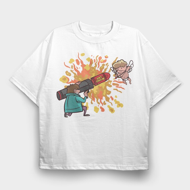 Cupid, Tricou Oversize Barbati (Unisex)