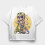 Scooter Bones, Tricou Oversize Barbati (Unisex)
