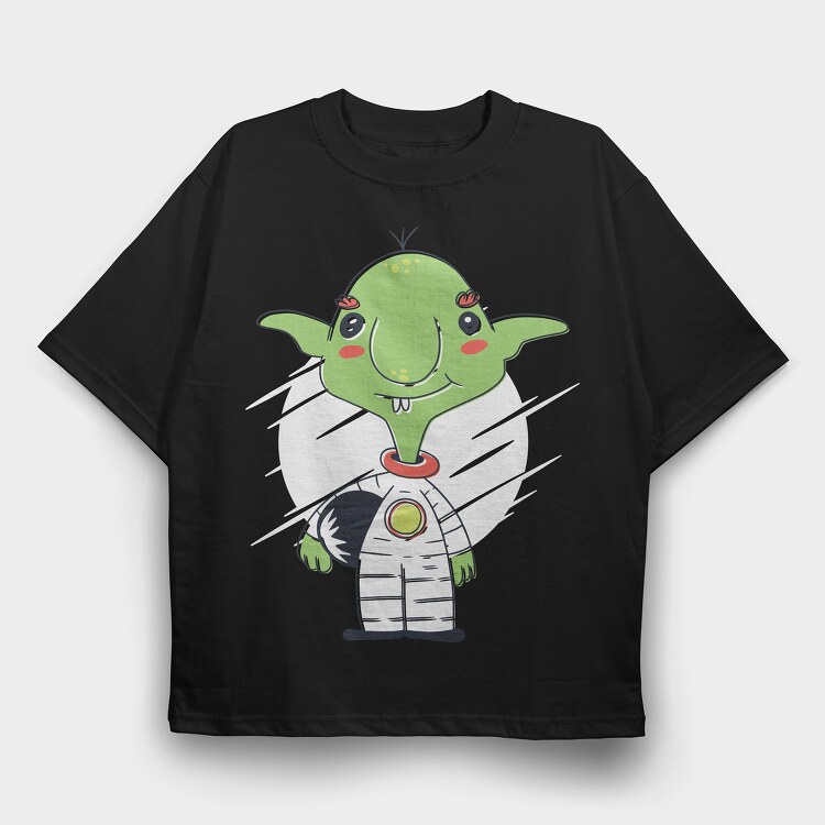 Goblin Astronaut, Tricou Oversize Barbati (Unisex)