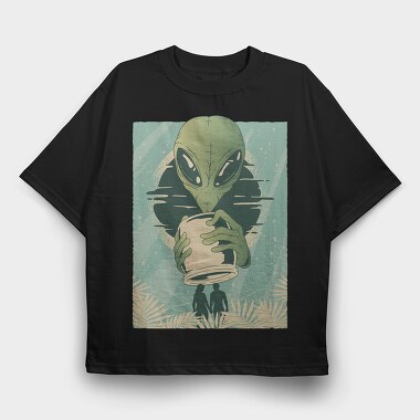 Alien Humans, Tricou Oversize Barbati (Unisex)